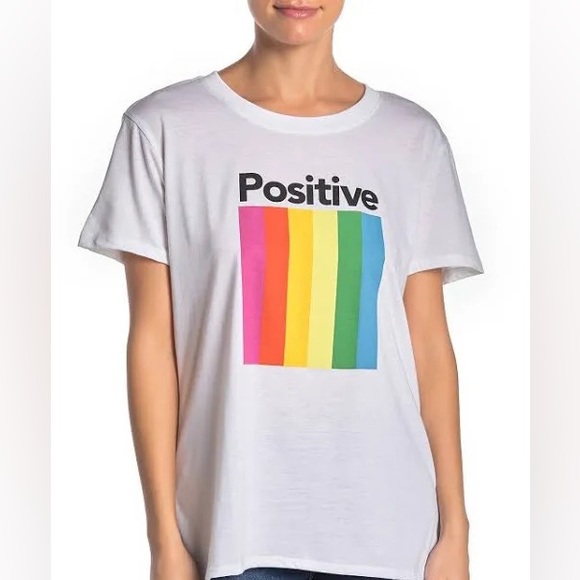 SUB_URBAN RIOT Positive  Short Sleeve Crewneck Loose Fit Graphic Tee - Picture 3 of 8